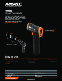 Thumbnail of document Data Sheet - NMT300 - Infrared Thermometer